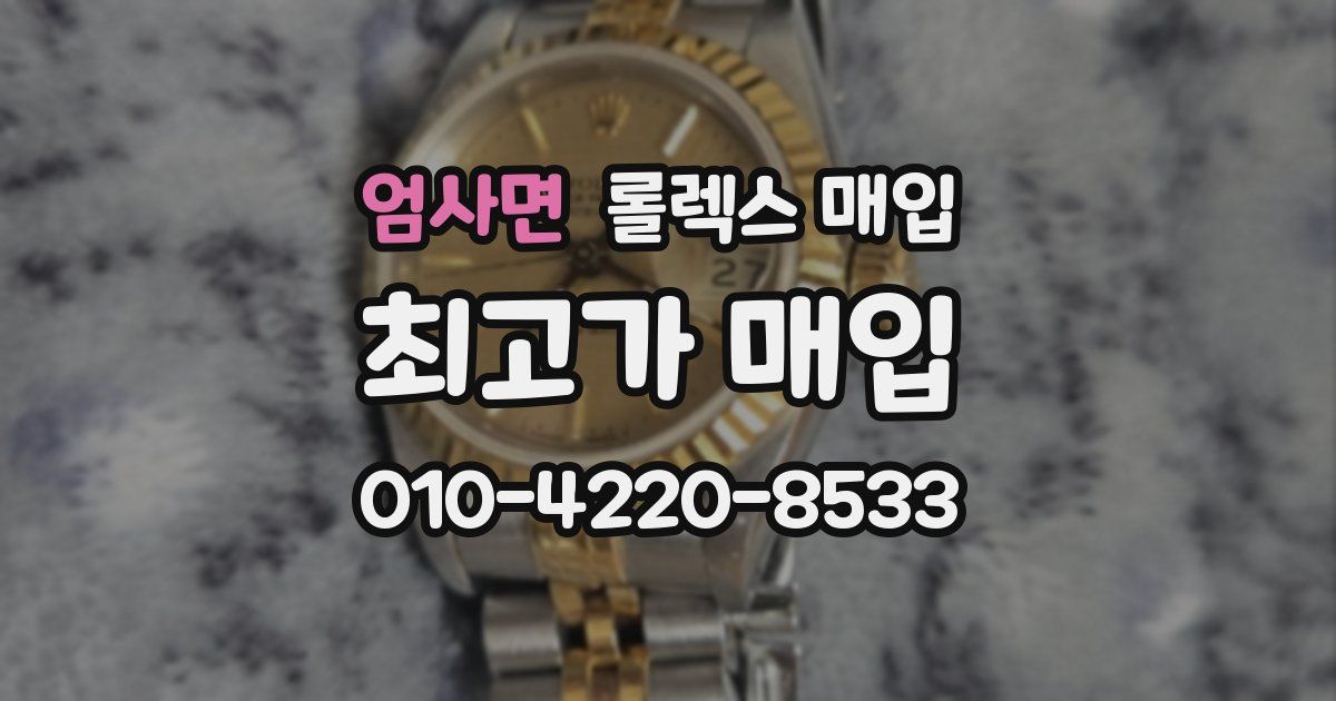 엄사면 롤렉스 매입