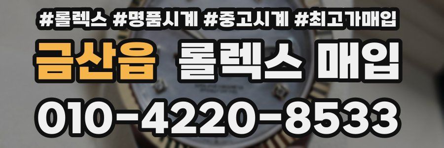 금산읍 롤렉스 매입