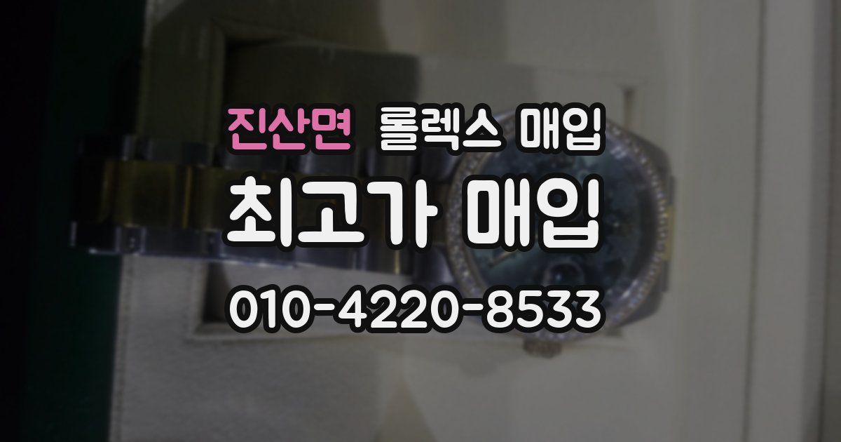 진산면 롤렉스 매입