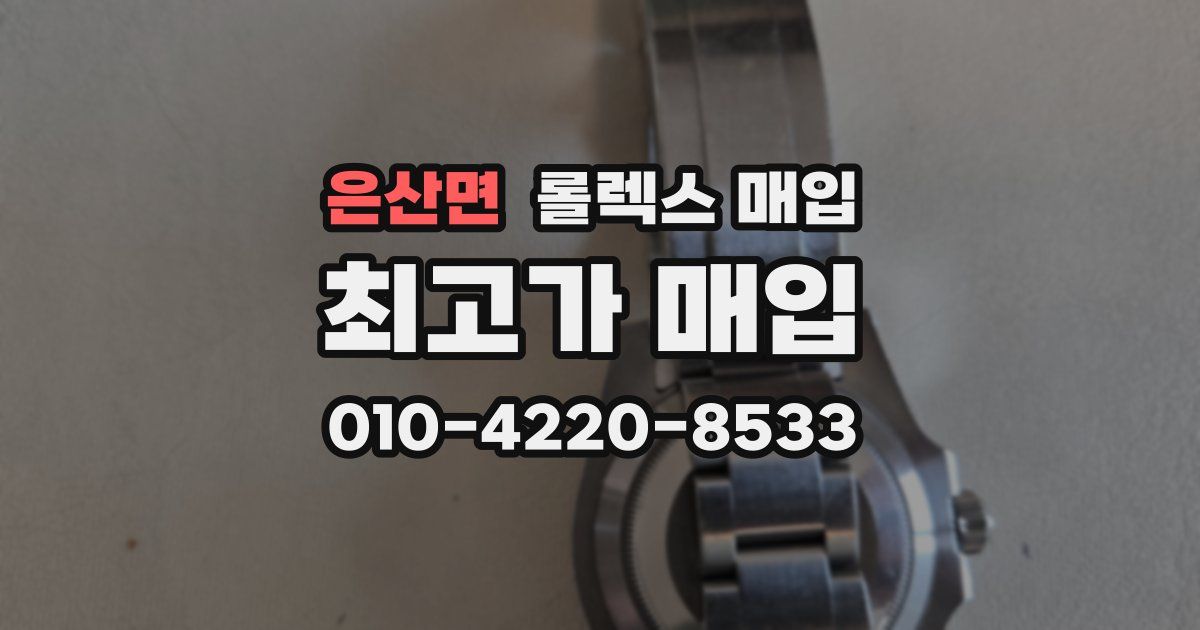은산면 롤렉스 매입
