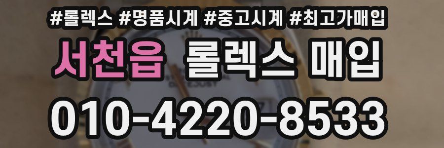 서천읍 롤렉스 매입
