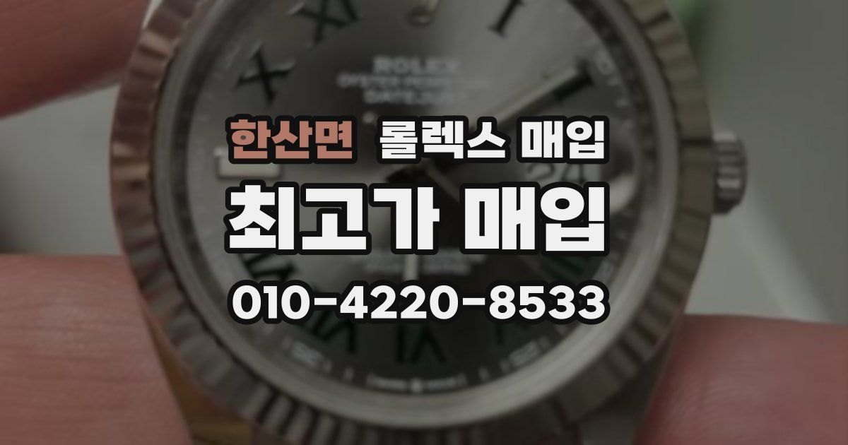 한산면 롤렉스 매입