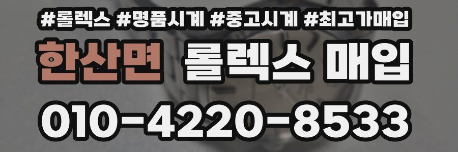 한산면 롤렉스 매입