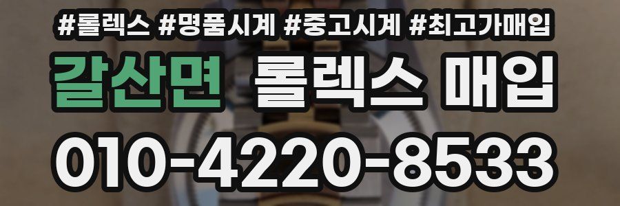 갈산면 롤렉스 매입