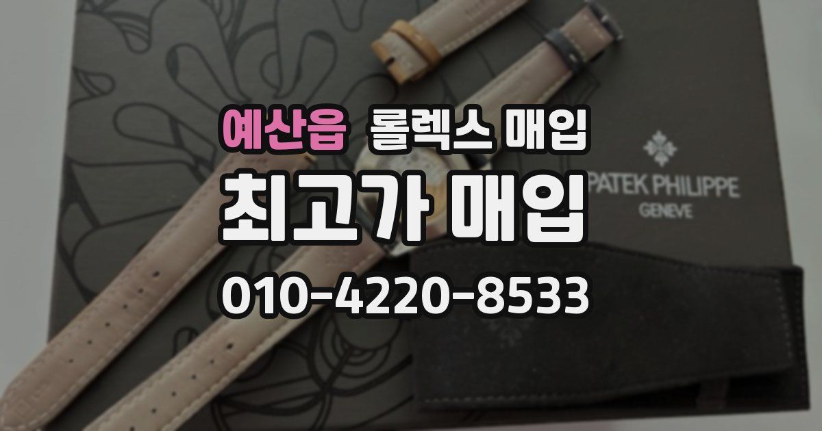 예산읍 롤렉스 매입
