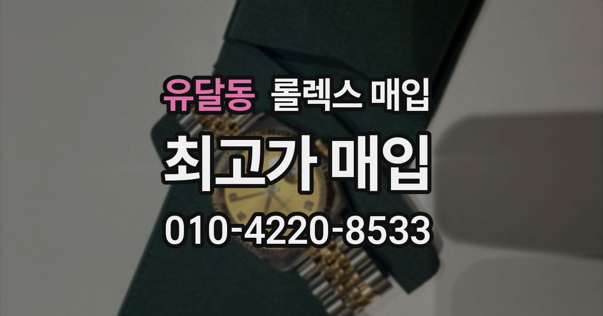 유달동 롤렉스 매입