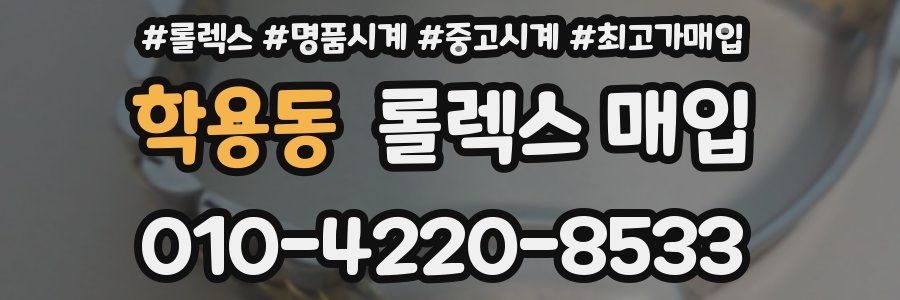 학용동 롤렉스 매입