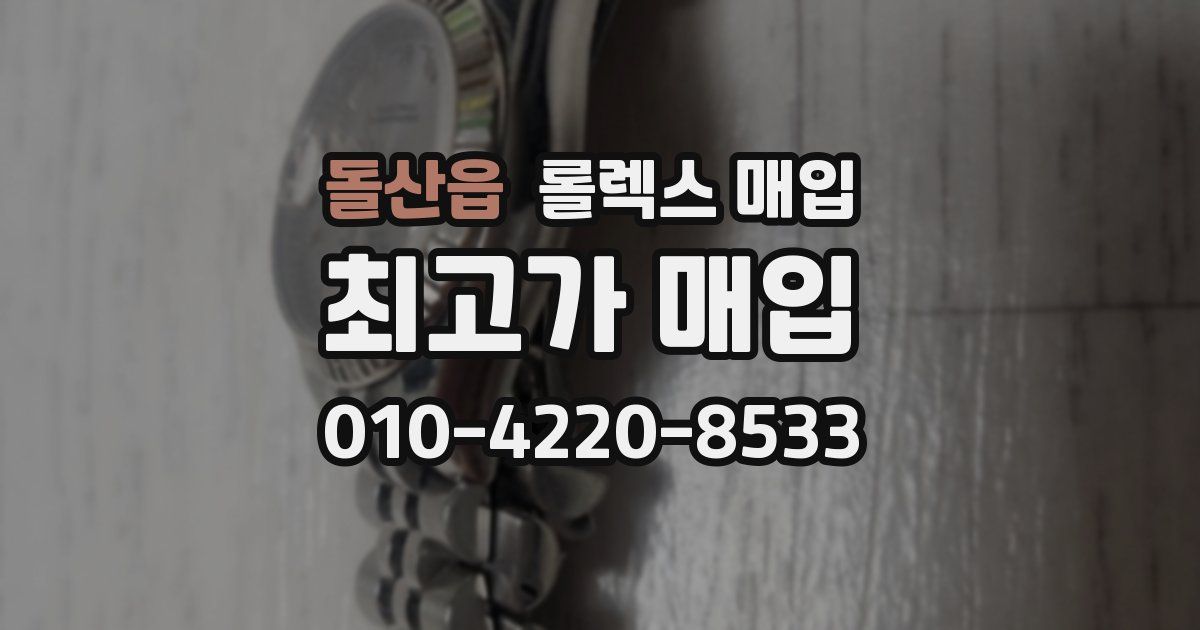 돌산읍 롤렉스 매입