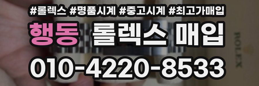 행동 롤렉스 매입