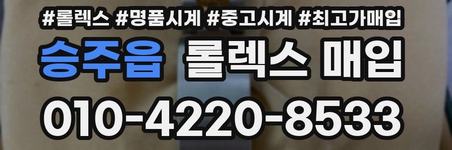 승주읍 롤렉스 매입