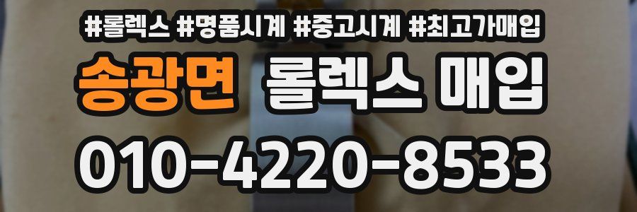 송광면 롤렉스 매입