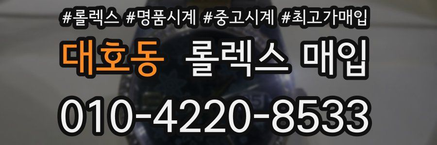 대호동 롤렉스 매입
