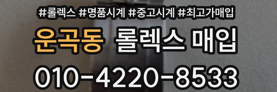 운곡동 롤렉스 매입