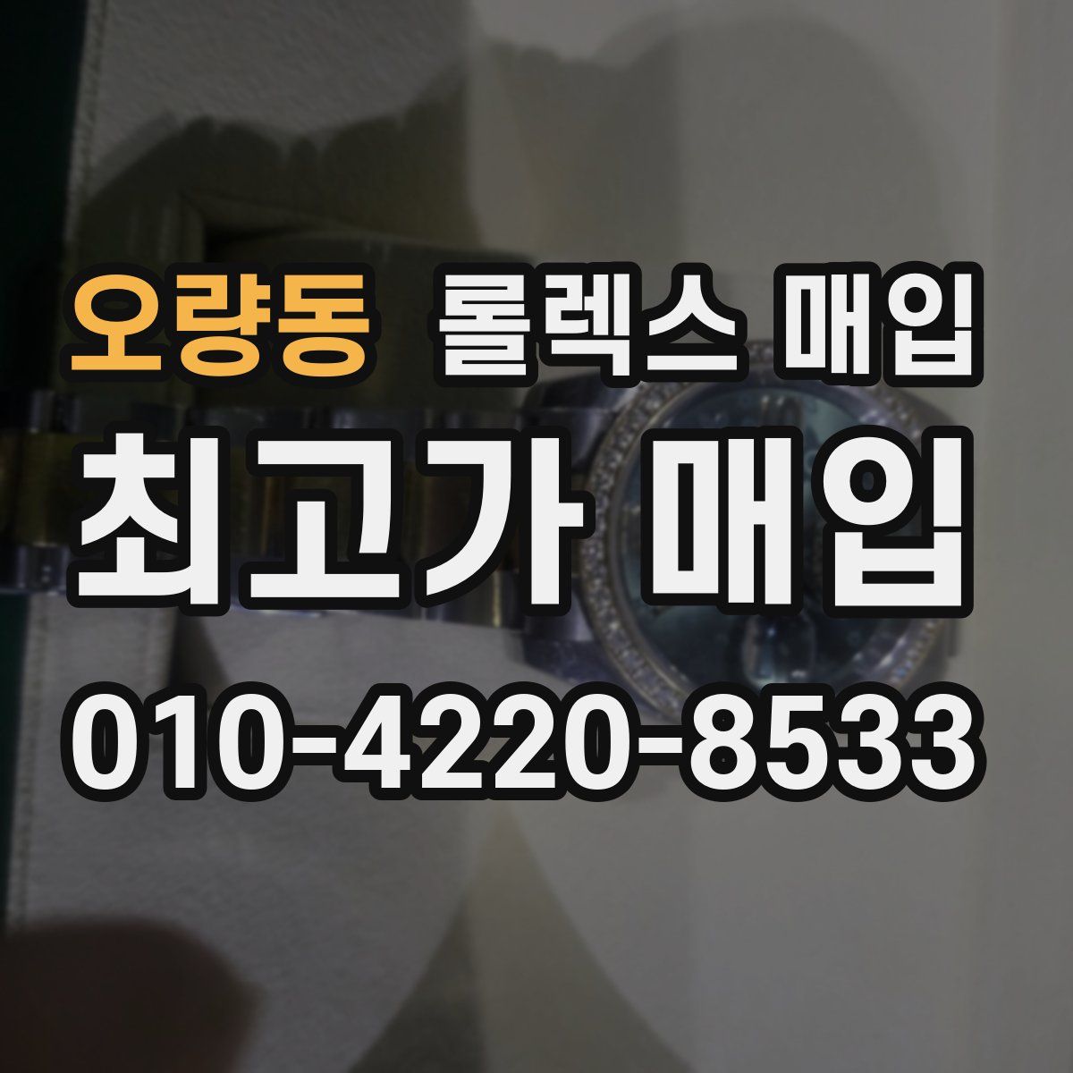 오량동 롤렉스 매입