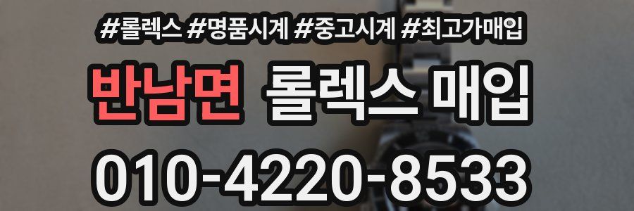 반남면 롤렉스 매입