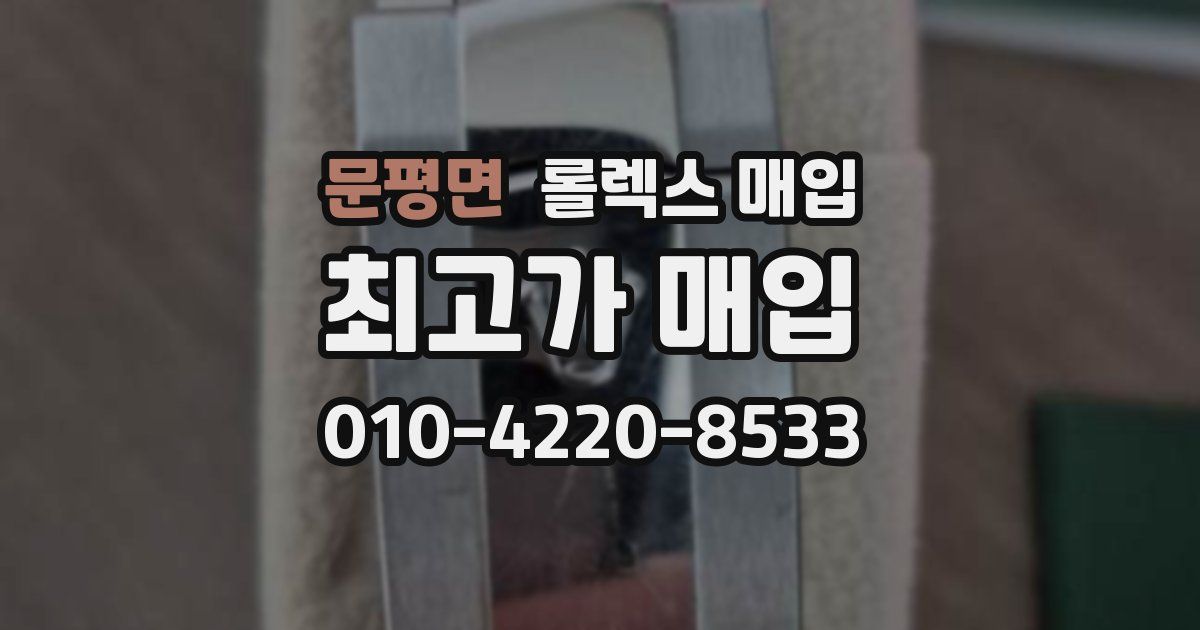문평면 롤렉스 매입