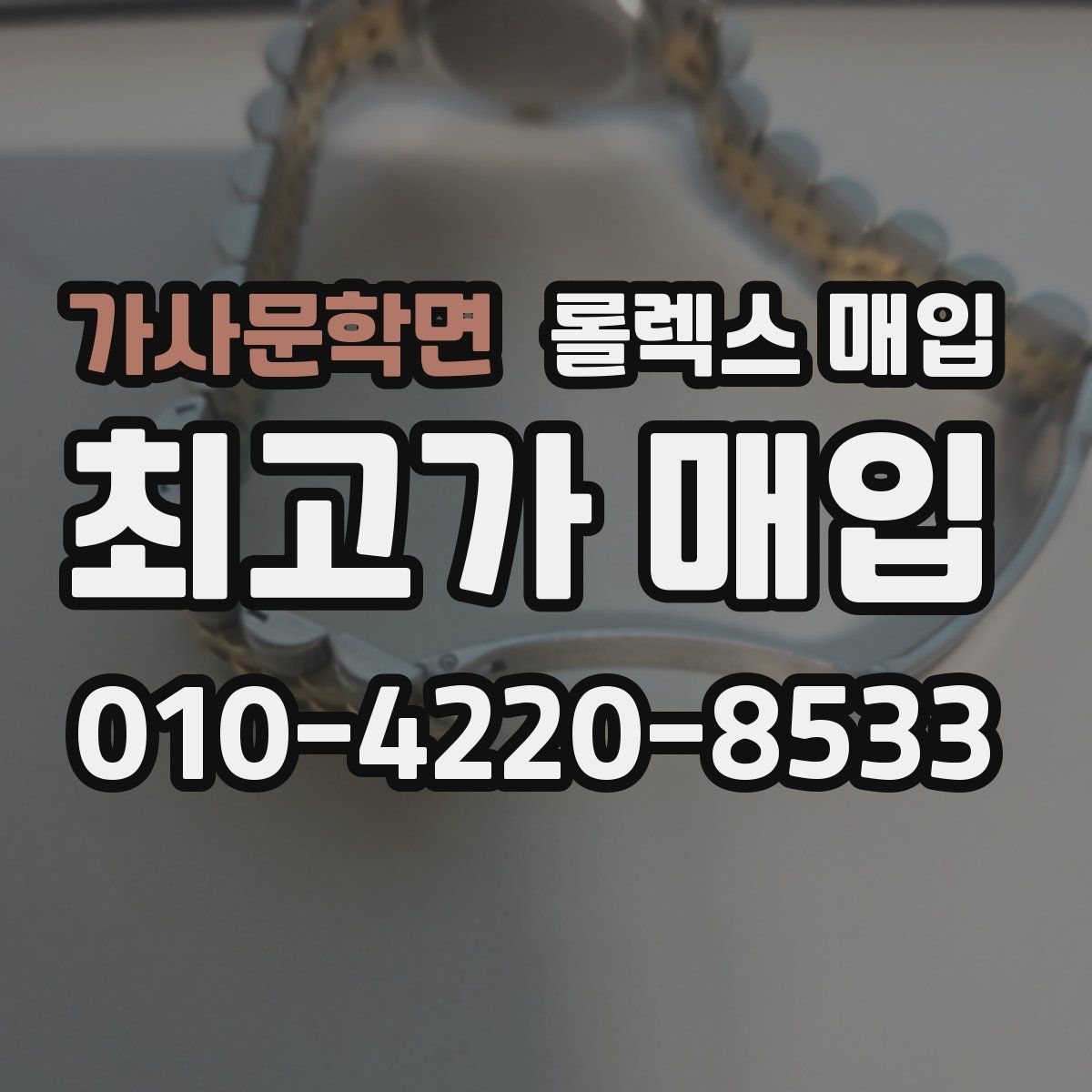 가사문학면 롤렉스 매입
