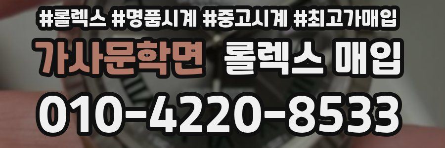 가사문학면 롤렉스 매입