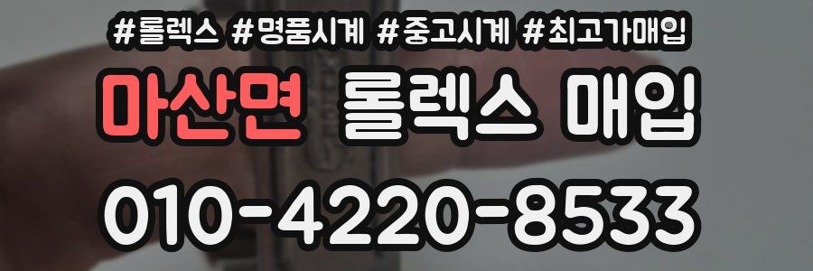 마산면 롤렉스 매입