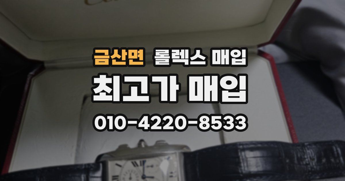 금산면 롤렉스 매입