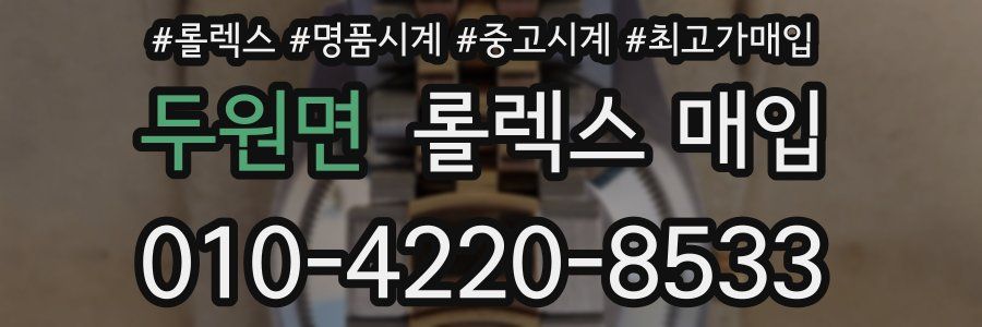 두원면 롤렉스 매입