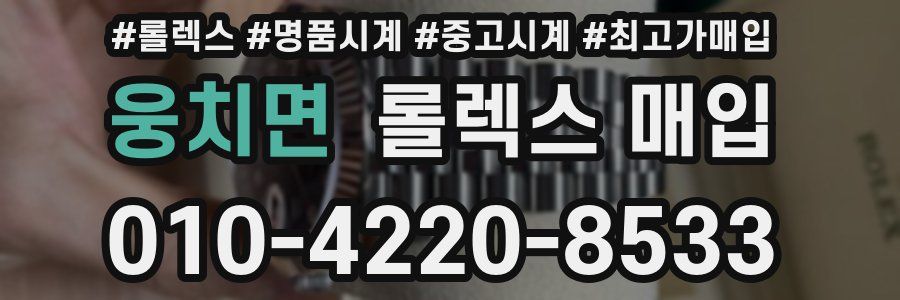 웅치면 롤렉스 매입
