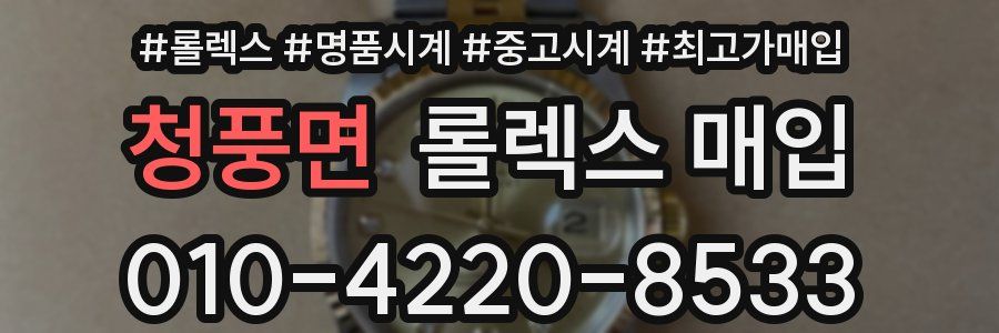청풍면 롤렉스 매입