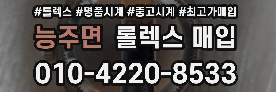 능주면 롤렉스 매입
