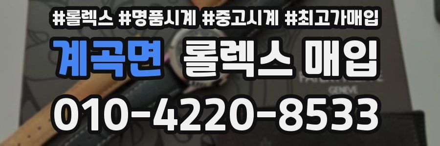 계곡면 롤렉스 매입