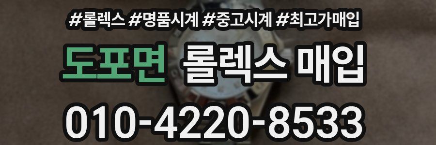 도포면 롤렉스 매입
