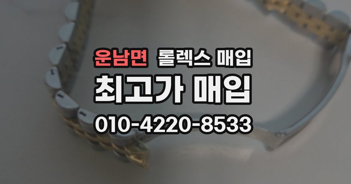 운남면 롤렉스 매입