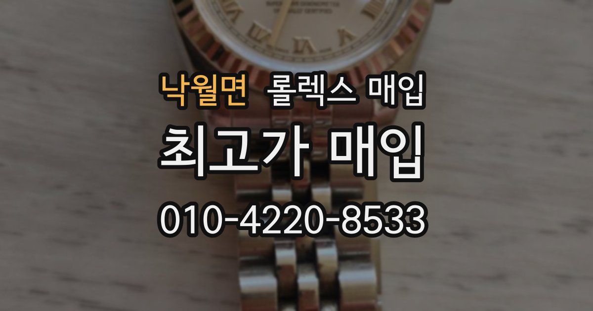 낙월면 롤렉스 매입