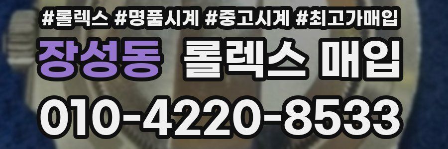 장성동 롤렉스 매입