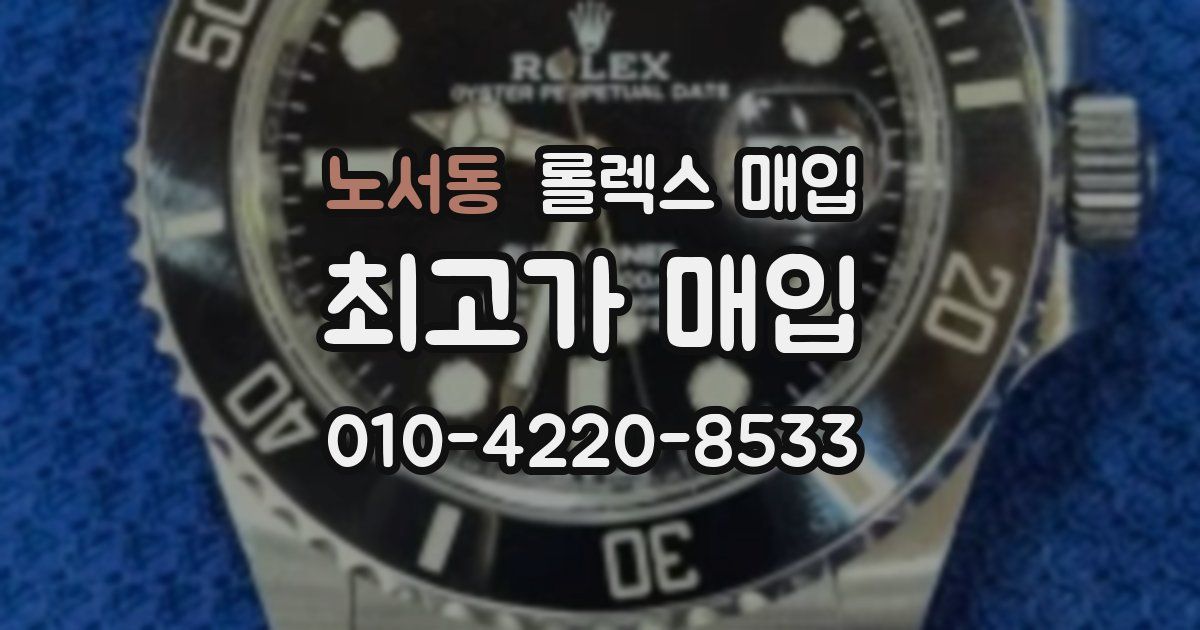 노서동 롤렉스 매입