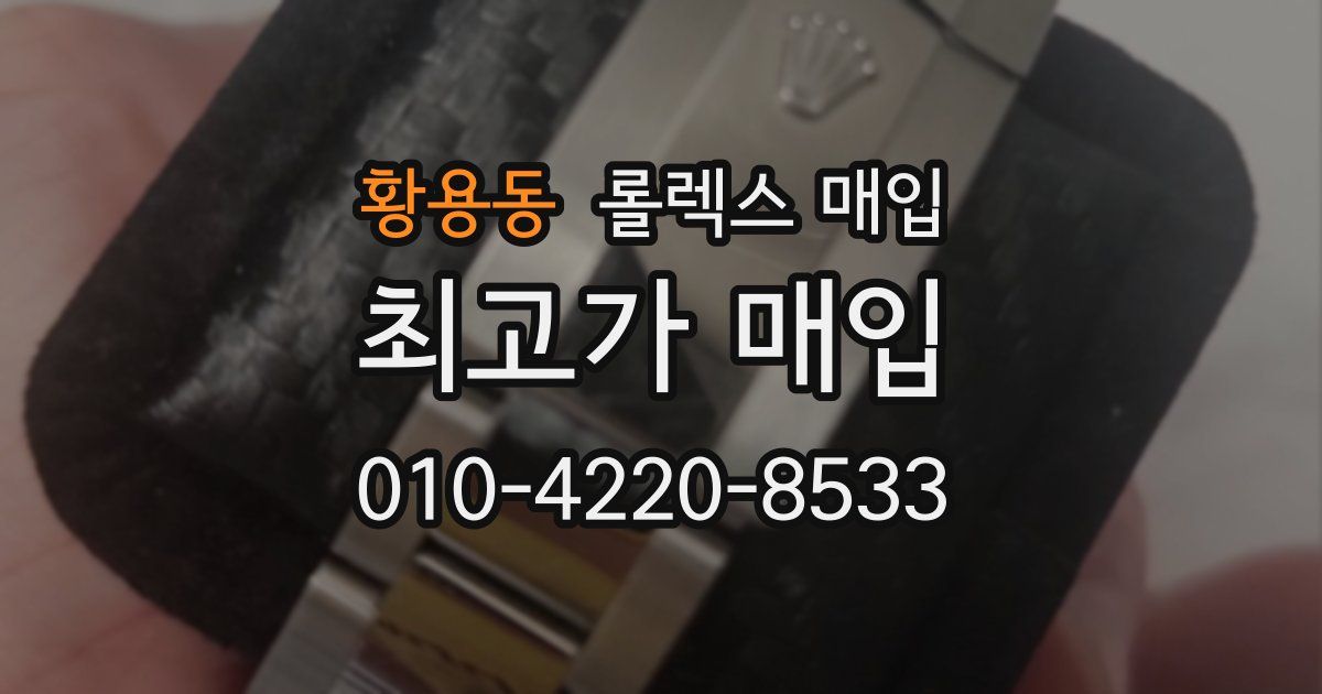 황용동 롤렉스 매입