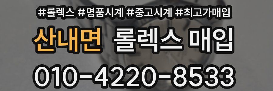 산내면 롤렉스 매입