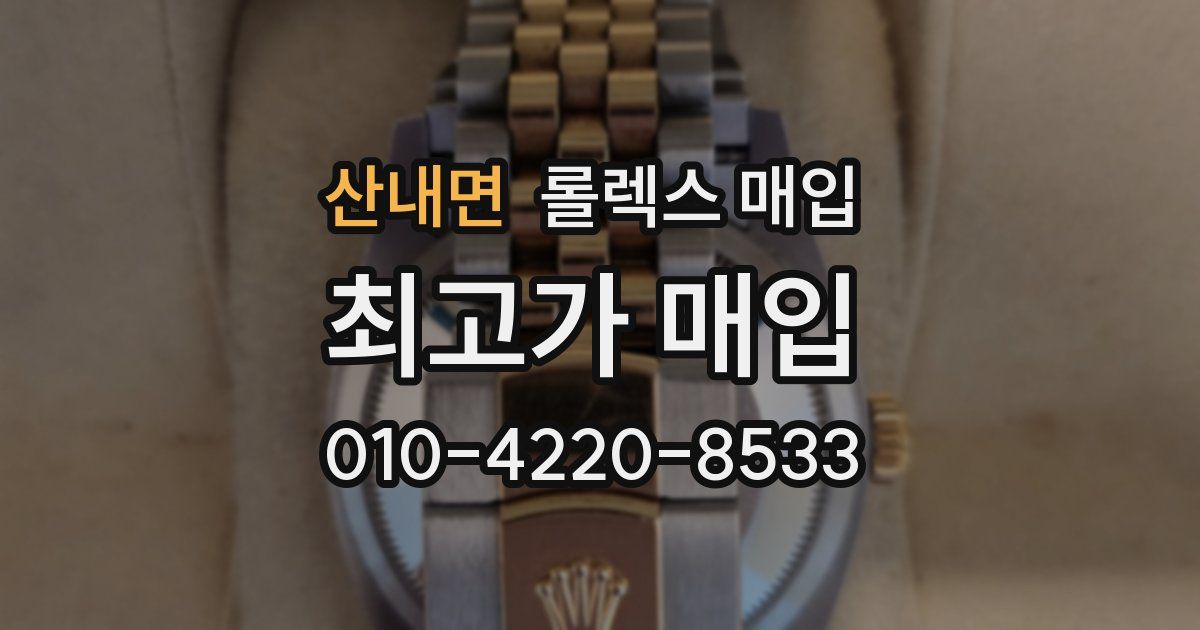 산내면 롤렉스 매입