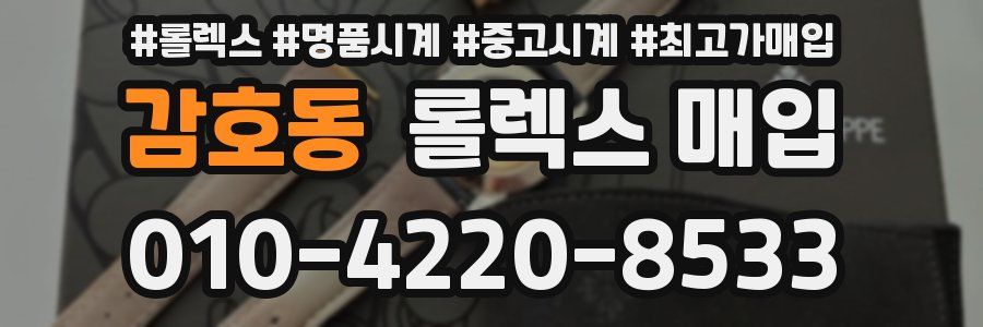 감호동 롤렉스 매입