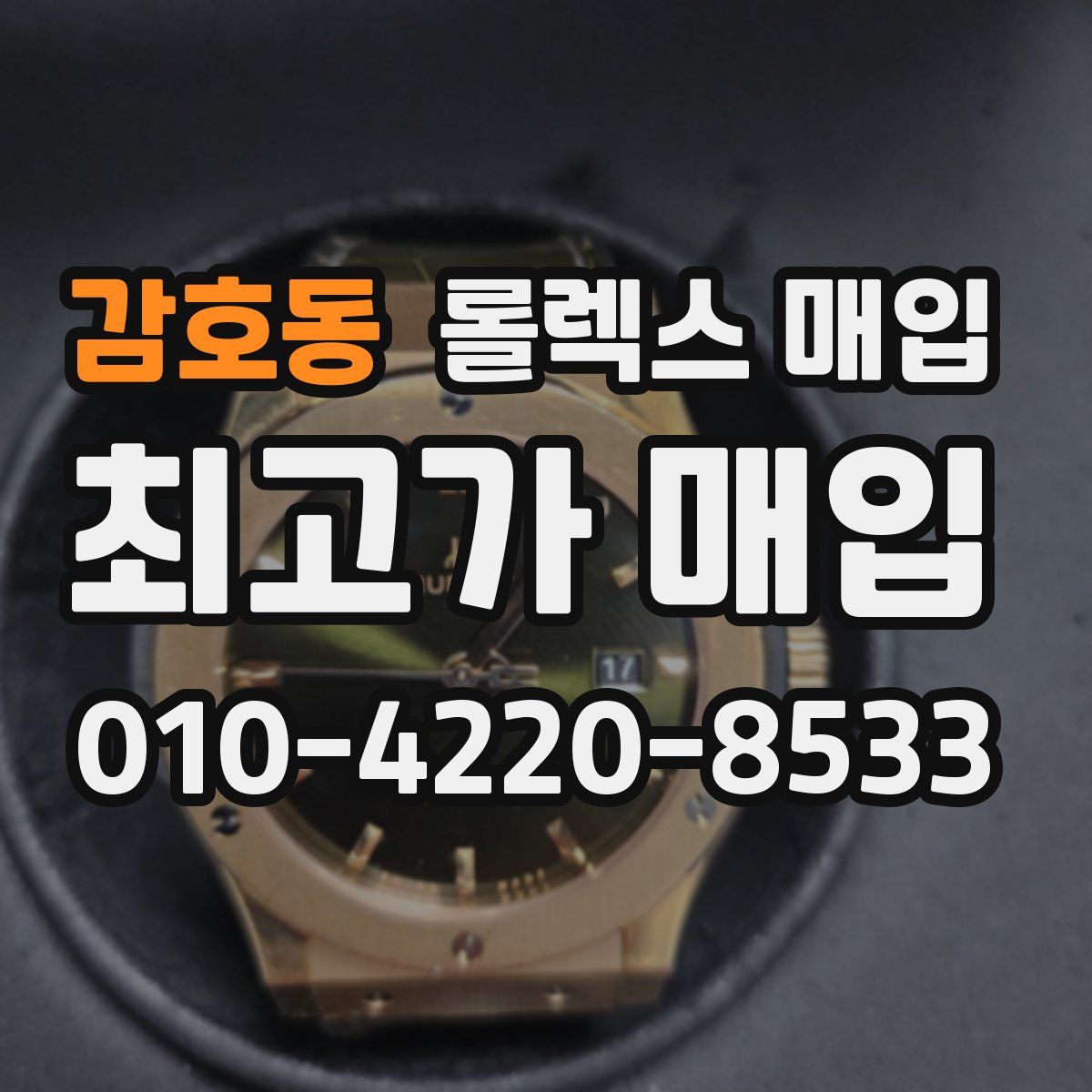 감호동 롤렉스 매입