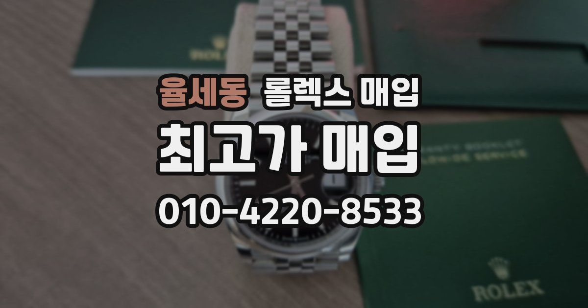 율세동 롤렉스 매입