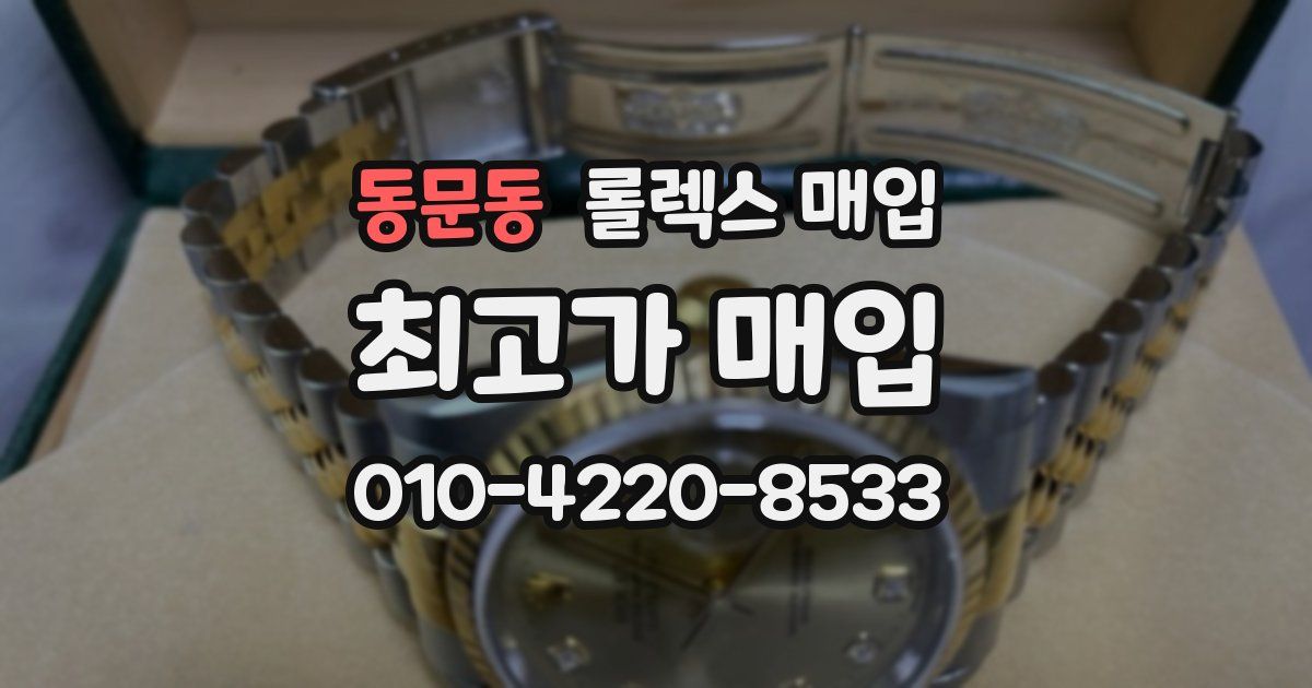 동문동 롤렉스 매입