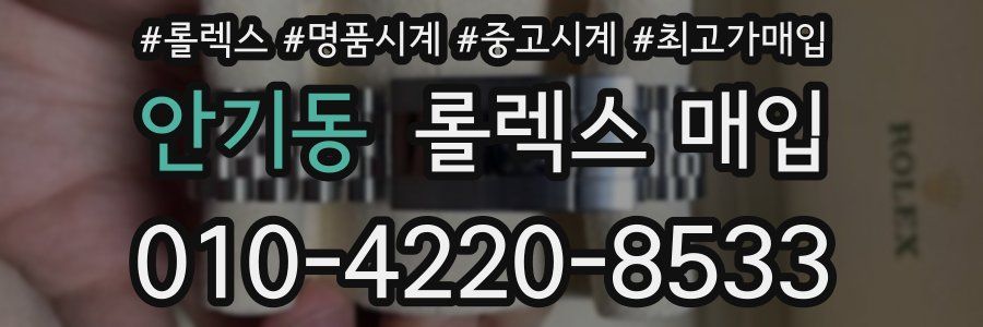 안기동 롤렉스 매입