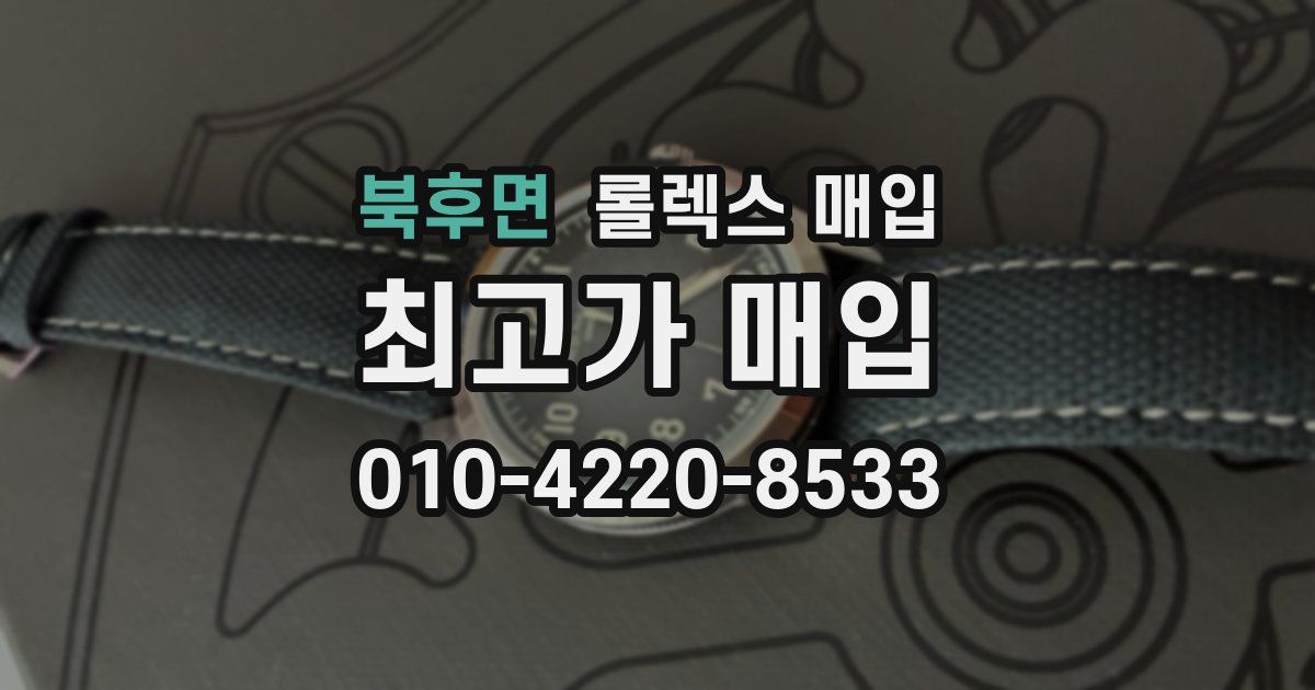 북후면 롤렉스 매입