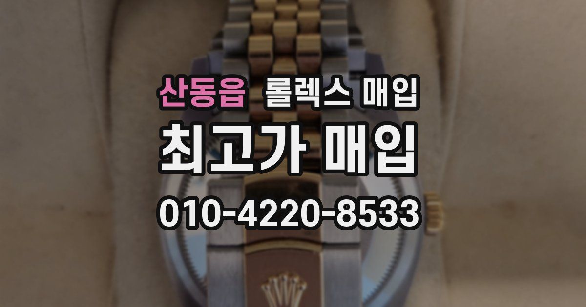산동읍 롤렉스 매입