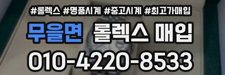 무을면 롤렉스 매입
