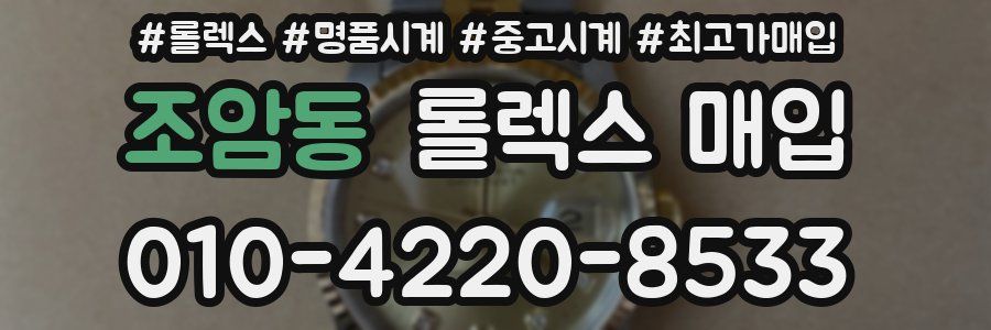 조암동 롤렉스 매입