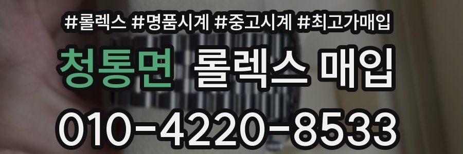 청통면 롤렉스 매입