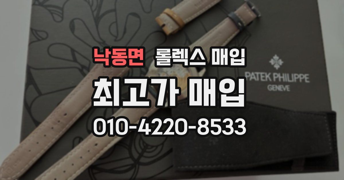 낙동면 롤렉스 매입