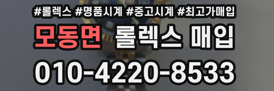 모동면 롤렉스 매입