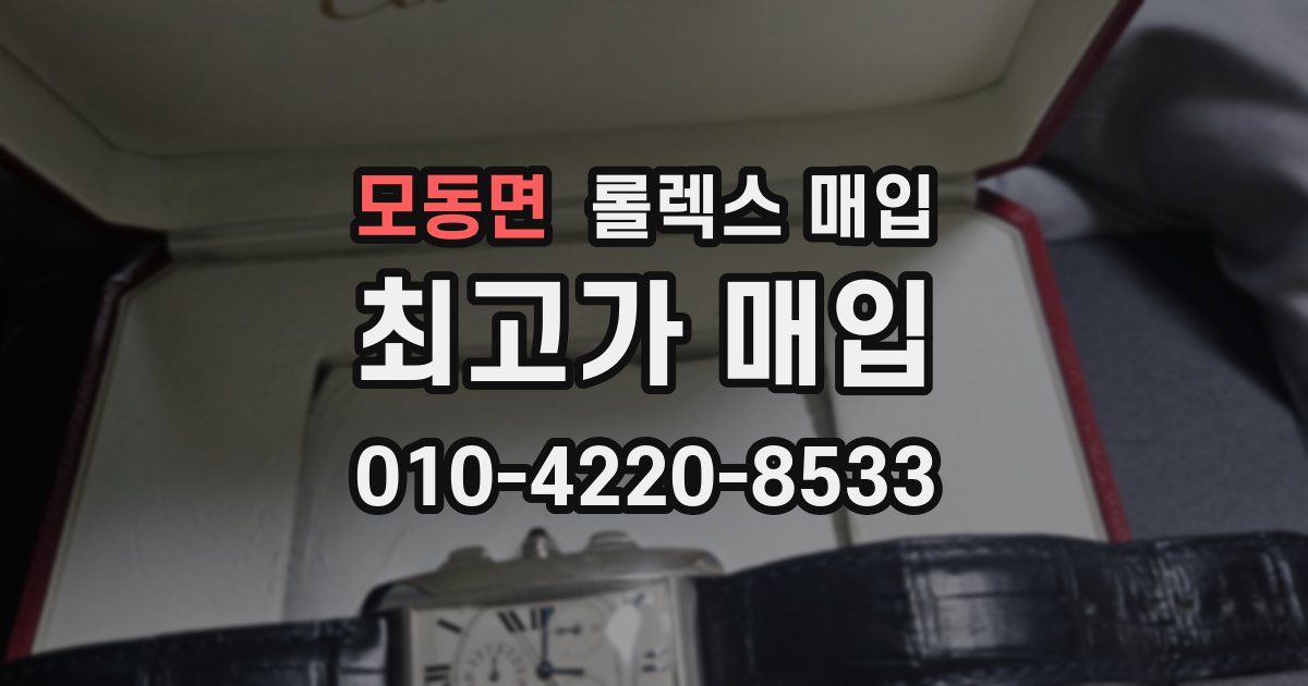 모동면 롤렉스 매입